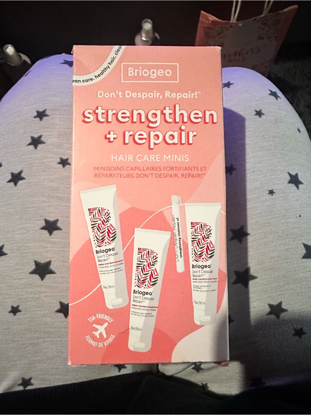 Briogeo Strengthen + Repair Hair Care Minis - Pink Coral